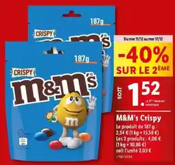 Lidl M&m's - crispy offre