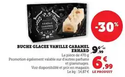 Hyper U Erhard - buche glacee vanille caramel offre