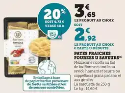 Hyper U U - pates fraiches fourees saveurs offre