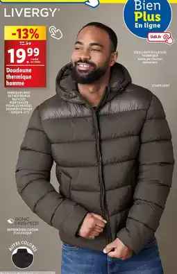 Lidl Livergy - dodoune thermique homme offre