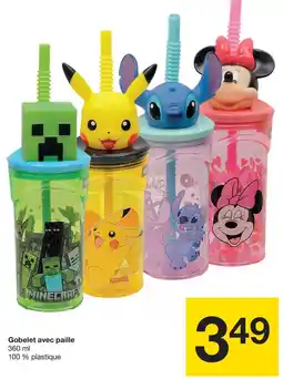 Zeeman Gobelet avec paille offre