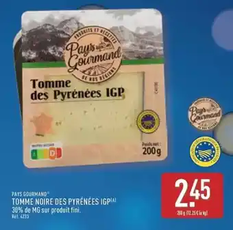 ALDI Paysan gourmand - tomme noire des pyrenees igp offre