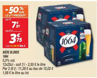 Netto 1664 Bière blonde offre