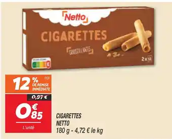 Netto NETTO Cigarettes offre