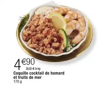 Migros Coquille cocktail de homard et fruits de mer offre