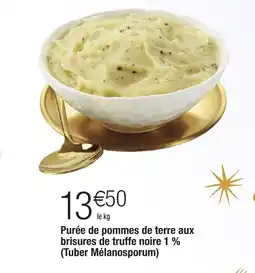 Migros Purée de pommes de terre aux brisures de truffe noire 1 % (Tuber Mélanosporum) offre