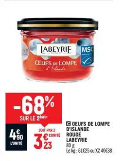 Casino Shop LABEYRIE Coeufs de lompe d'islande rouge offre