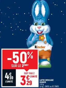 Casino Shop KINDER Lapin moulage offre