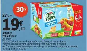 E.Leclerc Express "POM'POTES" Gourdes offre