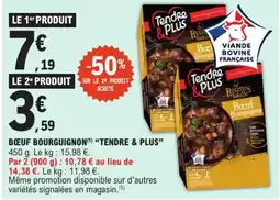 E.Leclerc Express "TENDRE & PLUS" Bœuf bourguignon offre