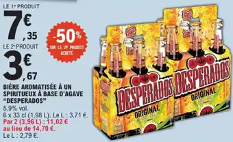 E.Leclerc Express “DESPERAD0S” Bière aromatisée à un spiritueux à base d'agave offre