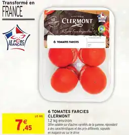 Intermarché Hyper CLERMONT 6 tomates farcies offre