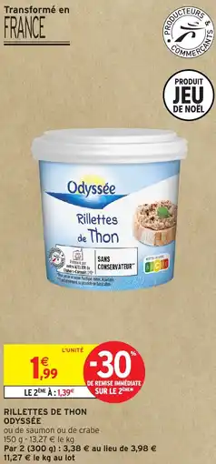 Intermarché Hyper ODYSSÉE Rillettes de thon offre