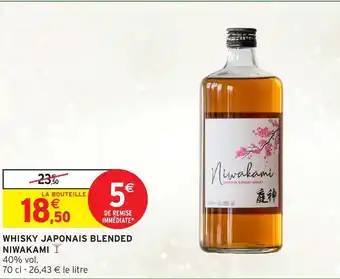 Intermarché Hyper NIWAKAMI Whisky japonais blended offre