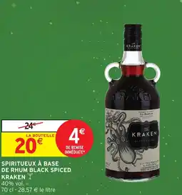 Intermarché Hyper KRAKEN Spiritueux à base de rhum black spiced offre