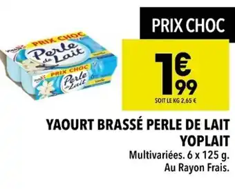 Supeco YOPLAIT Yaourt brasse perle de lait offre