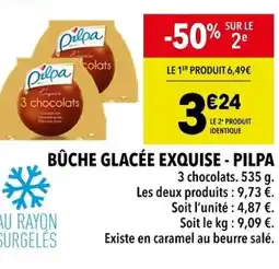 Supeco PILPA Bûche glacée exquise offre