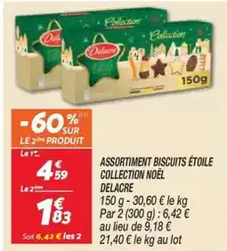 Netto Delacre - assortiment biscuits étoile collection noël offre