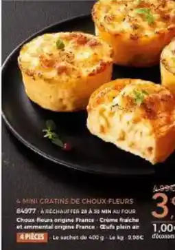 Thiriet Mini gratins de choux fleurs offre