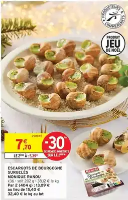 Intermarché Express Monique ranou - escargots de bourgogne surgelés offre