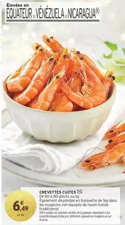 Intermarché Express Signal - crevettes cuites offre