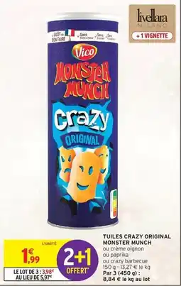 Intermarché Express Vico - tuiles crazy original monster munch offre