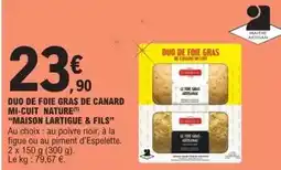 E.Leclerc Canard - duo de foie gras de mi-cuit nature offre