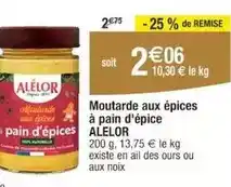 Cora Alelor - moutarde aux épices à pain d'épices offre