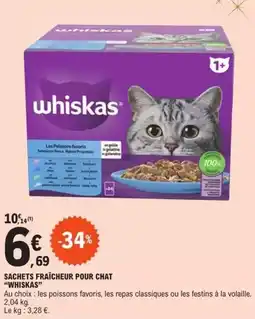 E.Leclerc Whiskas - sachets fraîcheur pour chat offre