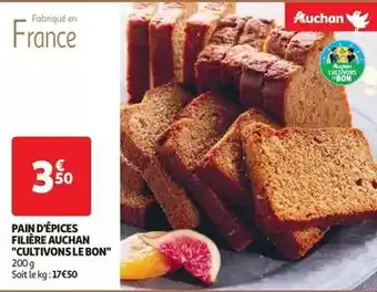 Auchan Auchan - pain d'épices filière cultivons le bon offre