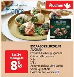 Auchan Supermarché Auchan - escargots lucorum offre