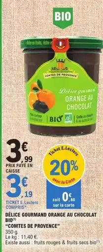 E.Leclerc Délice gourmand orange au chocolat offre