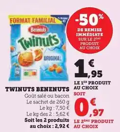 Hyper U Bénénuts - twinuts offre