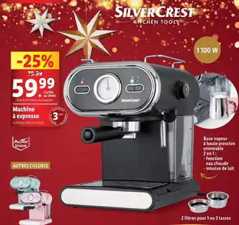 Lidl SILVERCREST Machine à expresso offre