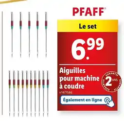 Lidl PFAFF Aiguilles pour machine à coudre offre