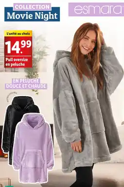 Lidl ESMARA Pull oversize en peluche offre