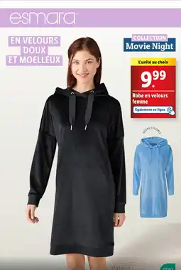 Lidl ESMARA Robe en velours femme offre