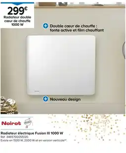 Castorama NOIROT Radiateur électrique Fusion III 1000 W offre