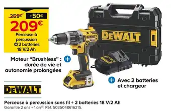 Castorama DEWALT Moteur "Brushless": + durée de vie et autonomie prolongées offre