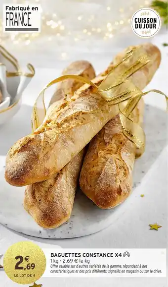 Intermarché Baguettes constance x4 offre