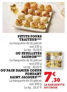 U Express Petits fours traiteur offre