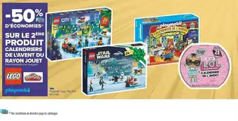 Carrefour Market Calendrier De L'avent Du Rayon Jouet Lego, Play-doh, Playmobil offre