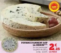 U Express Fourme d'ambert aop la mémée offre