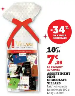 U Express VILLARS  Assortiment mini chocolats offre