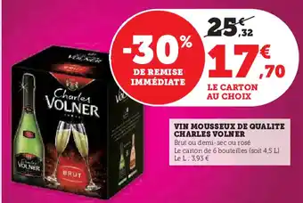 U Express CHARLES VOLNER Vin mousseux de qualite offre