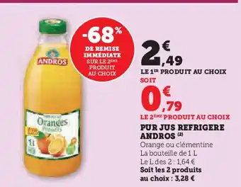 U Express ANDROS Pur jus refrigere offre