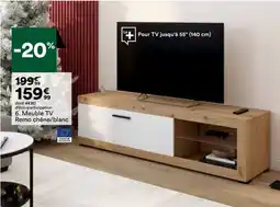 BUT Meuble TV Remo chêne/blanc offre