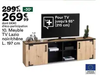 BUT Meuble TV Lazio noir/chêne offre