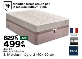 BUT Matelas Intégral 2 offre