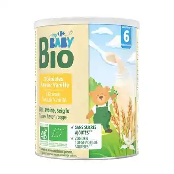 Carrefour CARREFOUR BABY BIO Céréales pour bébé offre